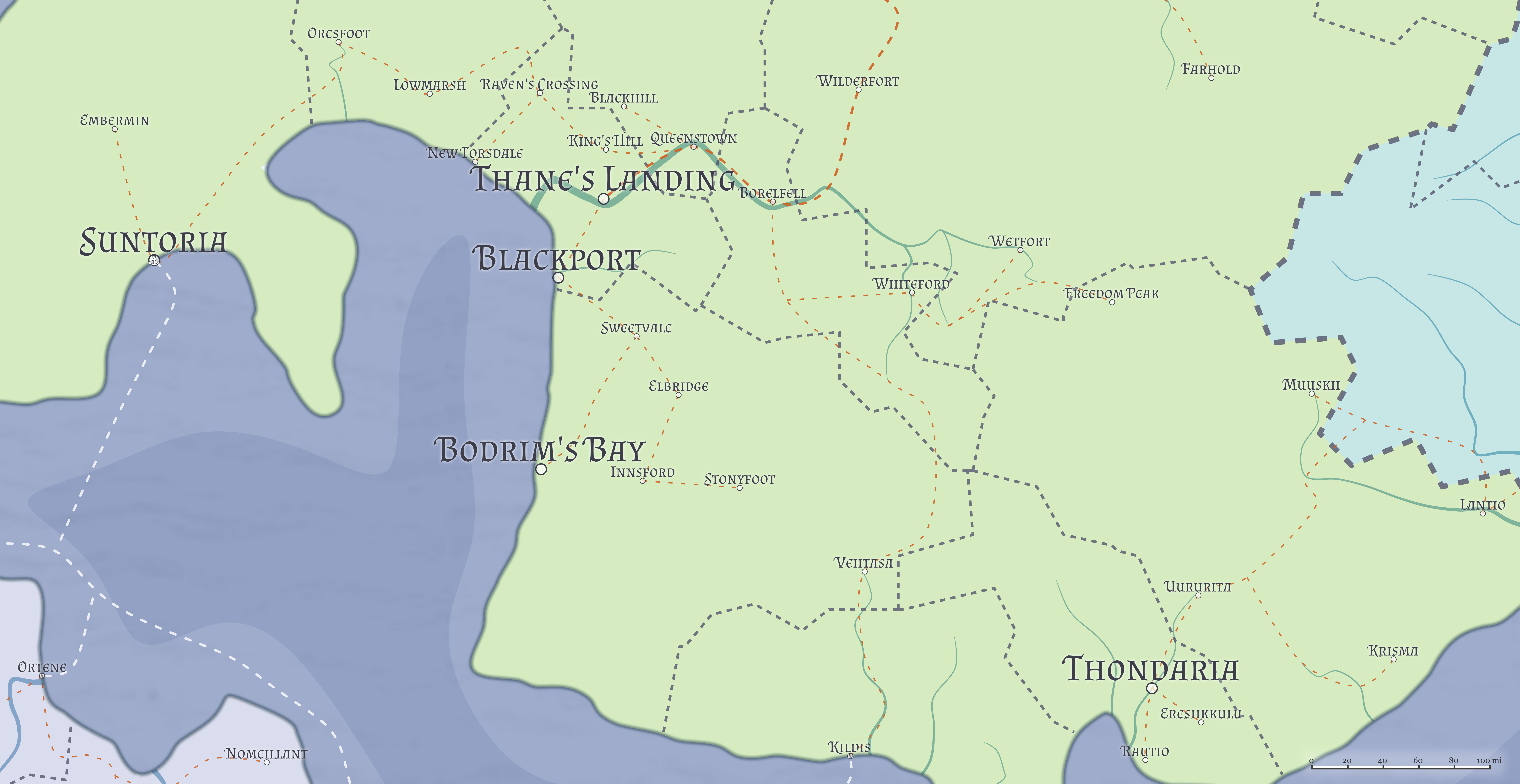 Larger area map